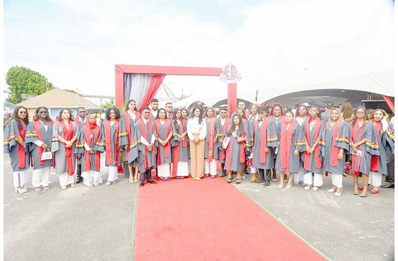 Minister of Education, Sonia Parag, with teachers who graduated from CPCE in 2025 (File Photo)