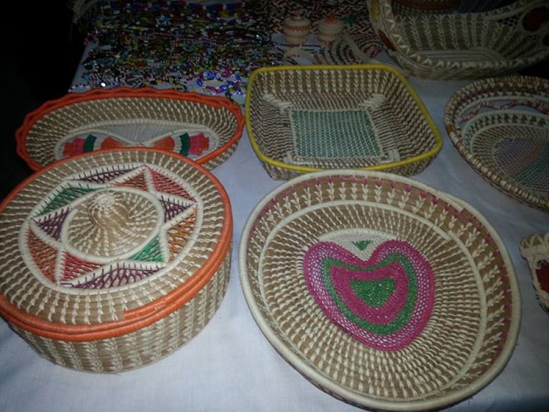 Some of the art and craft made by local Amerindians