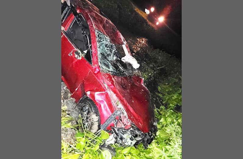 Vick Sooragpaul’s vehicle following the accident