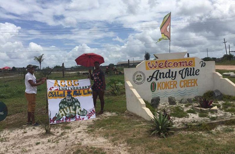 Andyville's signboard