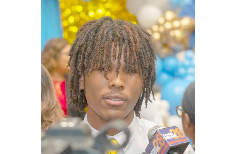 Guyana’s top CSEC performer, QC student Jayden Adrian