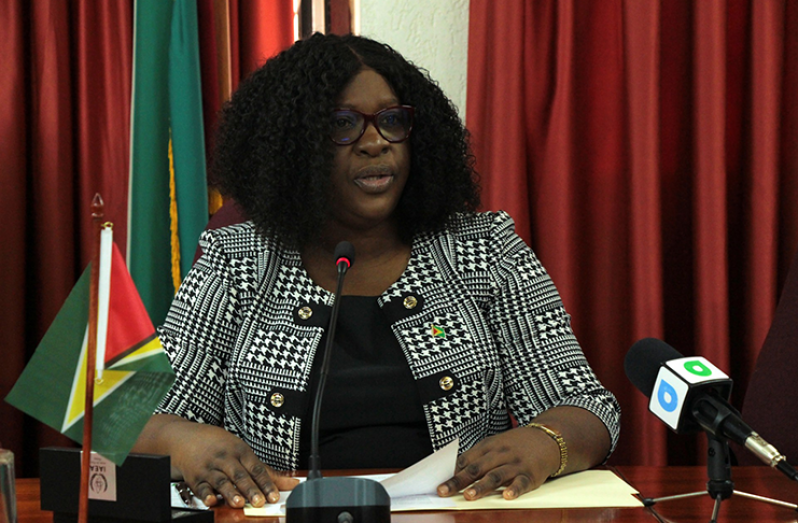 Minister of Foreign Affairs, Dr.  Karen Cummings