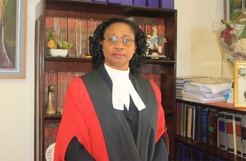 Justice Yonette Cummings- Edwards, acting Chancellor of the Judiciary
