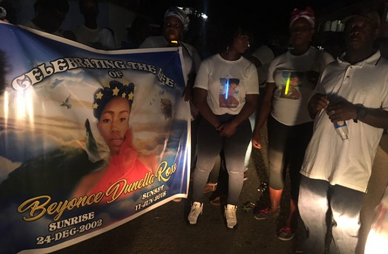 Scores turned out at the vigil and wake for the young national cyclist