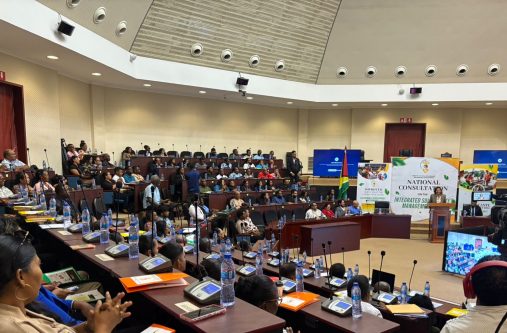 70 Neighbourhood Democratic Councils (NDCs) from across the country along with government agencies, regional organs and key stakeholders, are currently present to participate in the examination and discussion of the proposed legislation aimed at strengthening Guyana’s solid waste management framework. (Trina Williams photos)