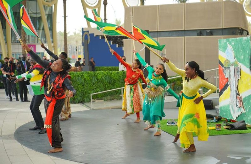 These Guyanese dancers captivated the gathering with a lovely performance (Office of the President photo)