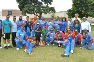 The victorious Dant side with executives of the OSCL