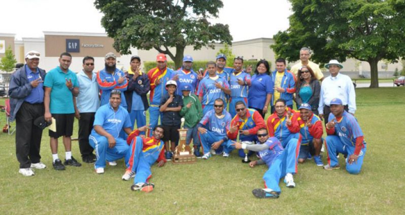 The victorious Dant side with executives of the OSCL
