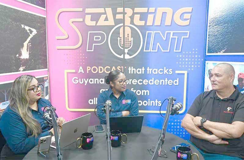 Managing Director of Bounty Farm Ltd., David Fernandes, during his interview on the ‘Starting Point’ podcast with hosts Fareeza Haniff and Kiana Wilburg