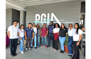 The 14-member Guyanese cultural delegation in Belize