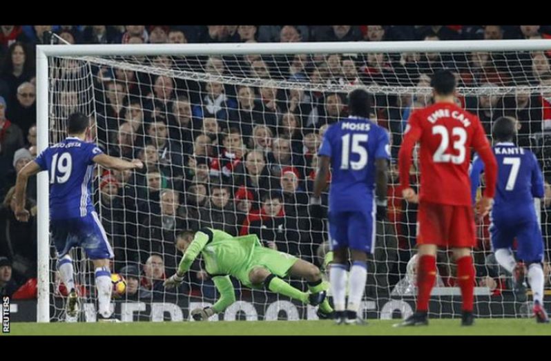 Diego Costa both won and missed Chelsea's late penalty.