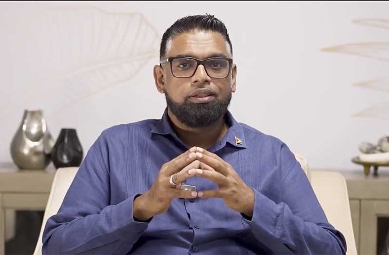 President Dr. Irfaan Ali during his Wednesday morning address