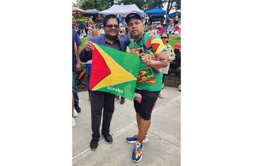 Senior Minister in the Office of the President with Responsiblity for Finance and the Public Service Dr. Ashni Singh engaged thousands of Guyanese at the Caribbean Day celebrations in New York