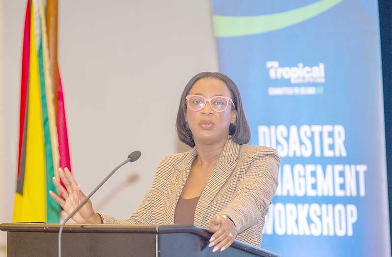 President of GCCI who is also Vice Chair of the Private Sector Commission, Kathy Smith (Delano Williams photo)