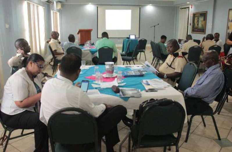 Participants at the validation workshop on the National Incident Command System and Mass Casualty Management Policies