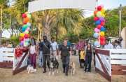 A scene from the opening of the Woofington Dog Park at the National Park (Delano Williams photo)