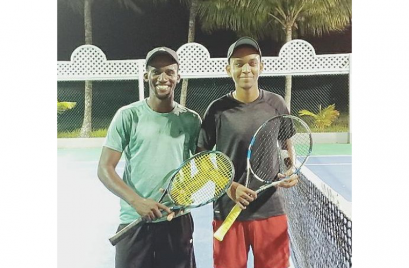 Leyland Leacock and Jordan Beaton won the Men’s Doubles final on Wednesday evening.