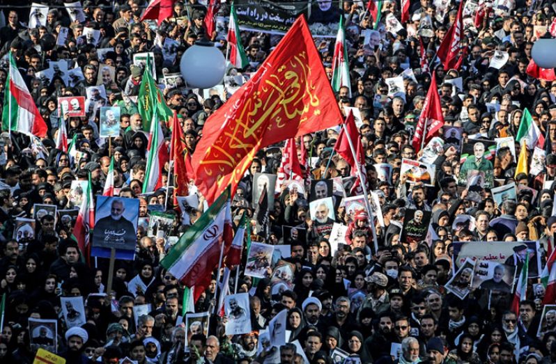 The missile attacks followed the funeral of Iranian Major-General Qassem Soleimani