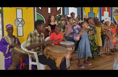 Young drummers at a past ACDA event