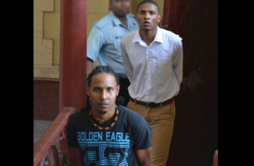 From front : Floyd Anthony Rammit and Kemo Tyron Evans