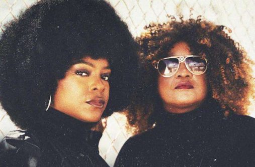 Khalia (left) with Tanya Stephens