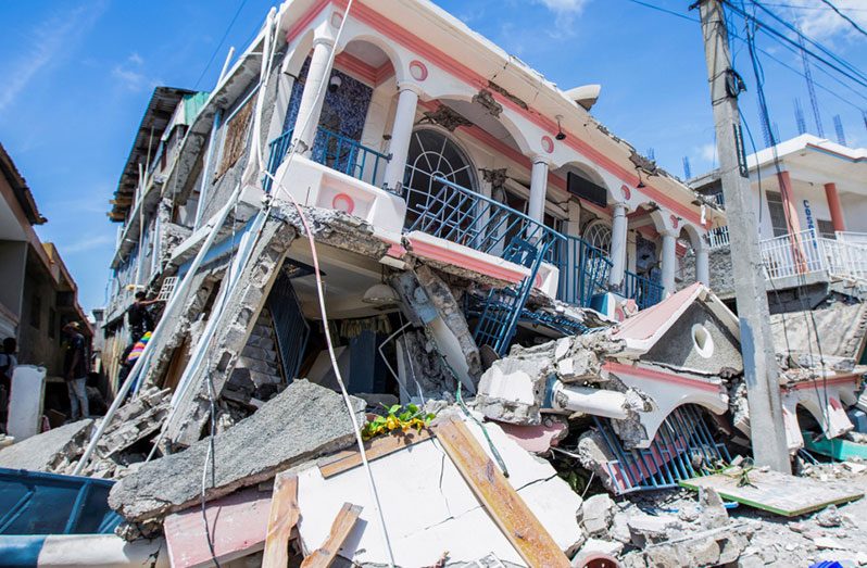 The 2021 Haiti earthquake resulted in hundreds of lives being lost, and thousands of persons being injured (Aljazeera photo)