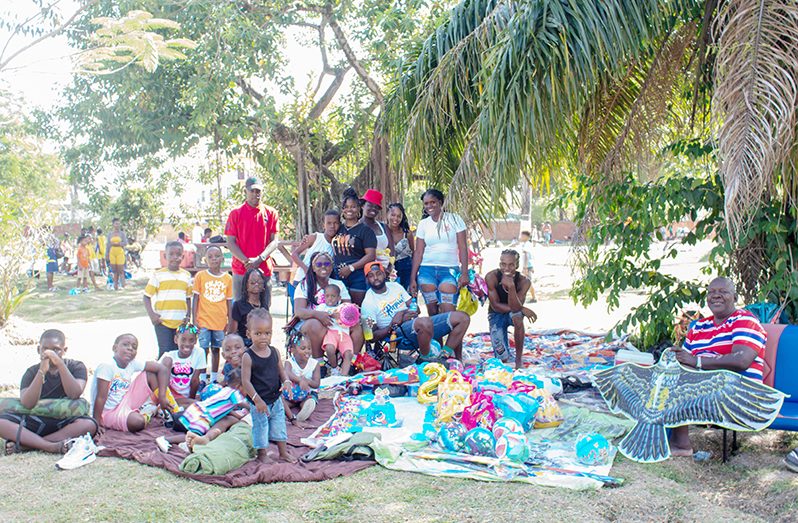 The Callender family at the Botanical Gardens