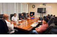 Minister of Public Works, Bishop Juan Edghill, recently convened a meeting at the Ministry’s boardroom with village representatives and Toshaos from six South Rupununi communities to discuss upcoming development in their respective communities. During the discussions, Minister Edghill outlined immediate infrastructural priorities for the region, emphasising that the Ministry will maintain technical oversight to guarantee structural standards while the village leadership will oversee the day-to-day execution (DPI photos)