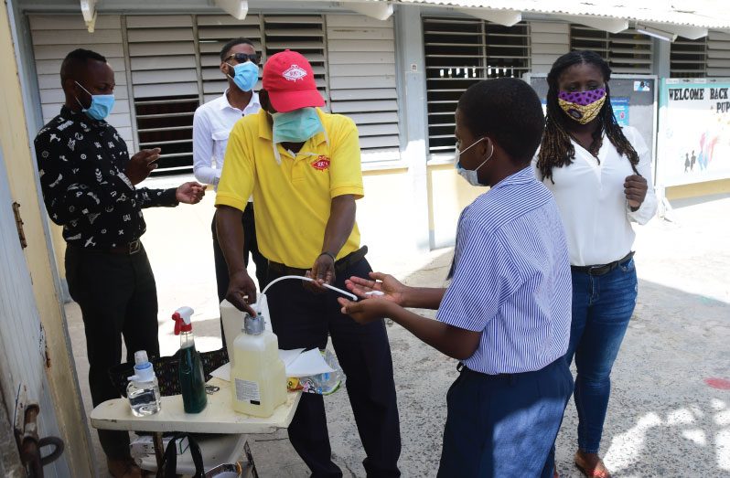 Students will get their temperature tested, and their hands sanitised as a precautionary measure, similar to when schools partially re-opened last June for NGSA