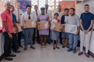 Some of the visually impaired teachers are now better equipped after receiving laptops