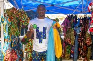 Joseph holding a piece by Joscfric Classic Ventures (Delano Williams Photos)