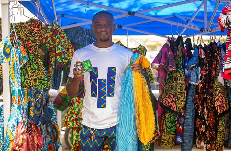 Joseph holding a piece by Joscfric Classic Ventures (Delano Williams Photos)