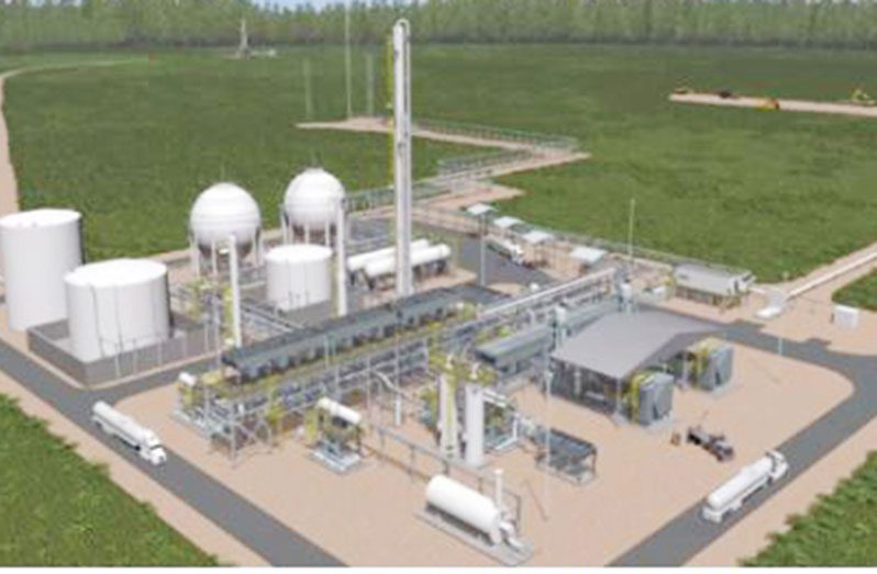 Preliminary artist’s impression of the Natural Gas Plant (Source: EEPGL)