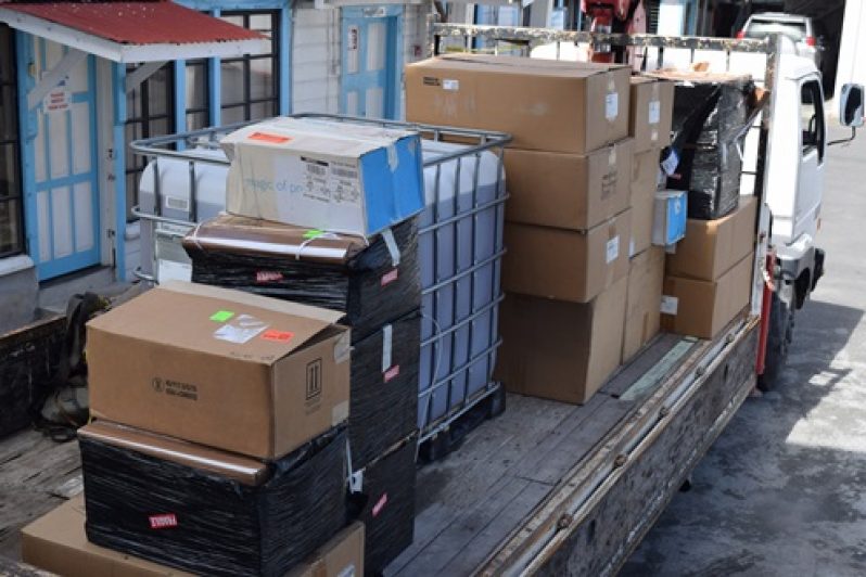 The equipment which was donated.