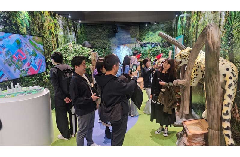 Scene from the Guyana Booth at World Expo 2025 which is currently underway in Osaka, Japan (Minister of Tourism photos)