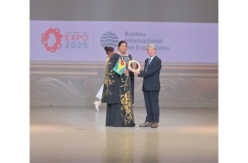 GUYANA secured the Bronze Award for Exhibition Design under the sub-theme, “Connecting Lives”, at Expo 2025 Osaka, Japan, one of three global themes alongside Empowering Lives and Saving Lives. 
This recognition celebrates Guyana’s creativity, cultural richness, and the unique way our pavilion connected people through stories of unity, sustainability, and shared humanity.
Expo 2025 featured over 160 countries and regions showcasing their culture, innovation, and creativity, with more than 90 countries participating in the Commons Pavilion, a shared international platform divided into six buildings (A–F).
This makes Guyana’s award a truly remarkable achievement. Mr. Martin Brock and his team at Branderz Guyana received a special thanks from the Guyana Tourism Authority (GTA) for a job well done (Photos: Guyana Tourism Authority/Facebook)