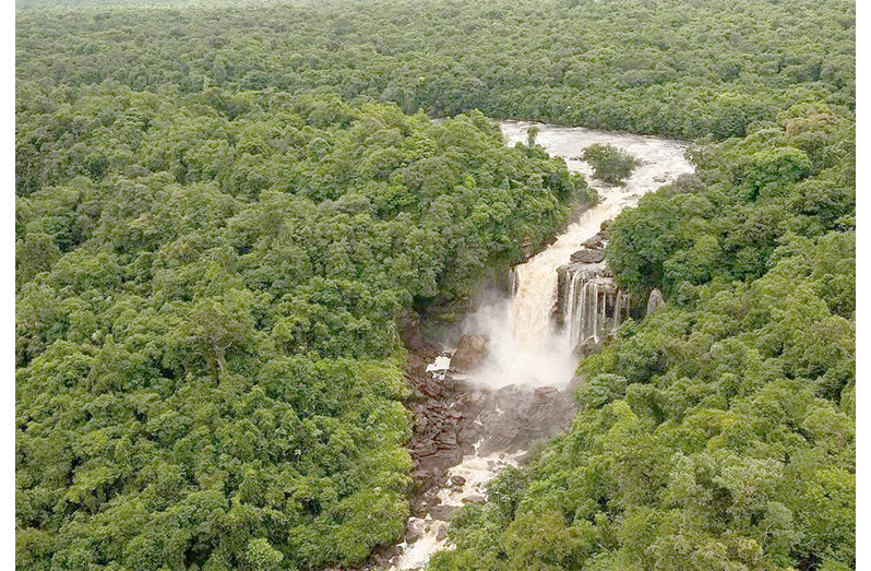 The Amaila Falls in Region Eight (Potaro-Siparuni)