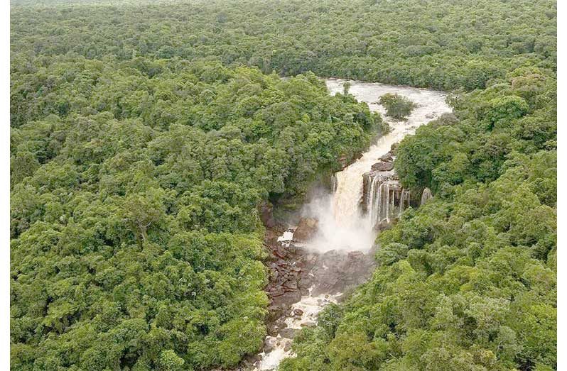 The Amaila Falls in Region Eight (Potaro-Siparuni)