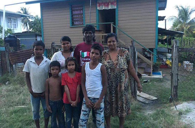 Madramootoo Ram, his wife Jenny Heralall and five of their seven children