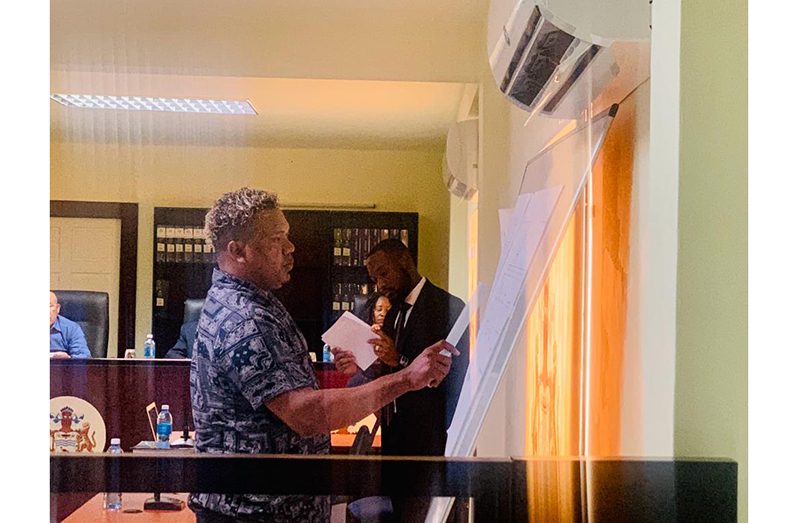 Steve Jerome explaining the layout of the school and dormitories