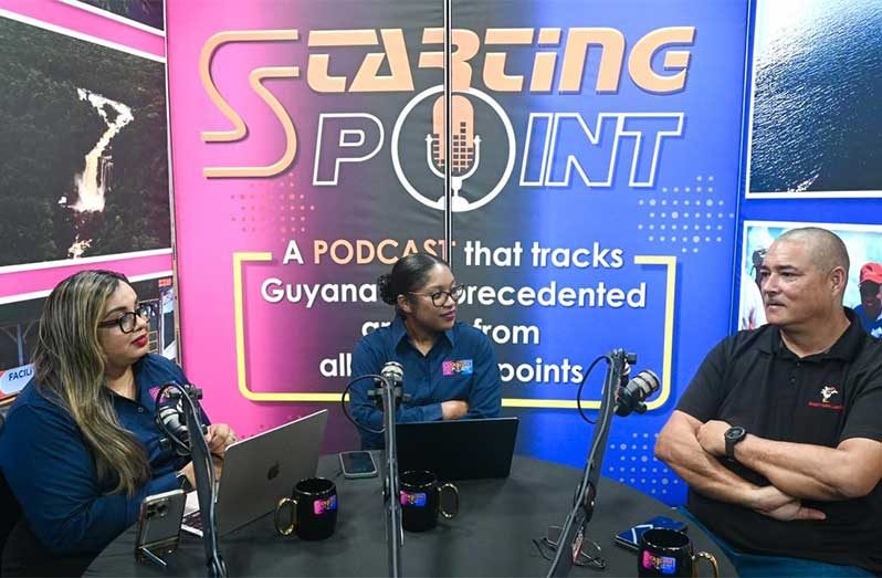 Managing Director of Bounty Farm Ltd., David Fernandes, during his interview on the ‘Starting Point’ podcast with hosts Fareeza Haniff and Kiana Wilburg