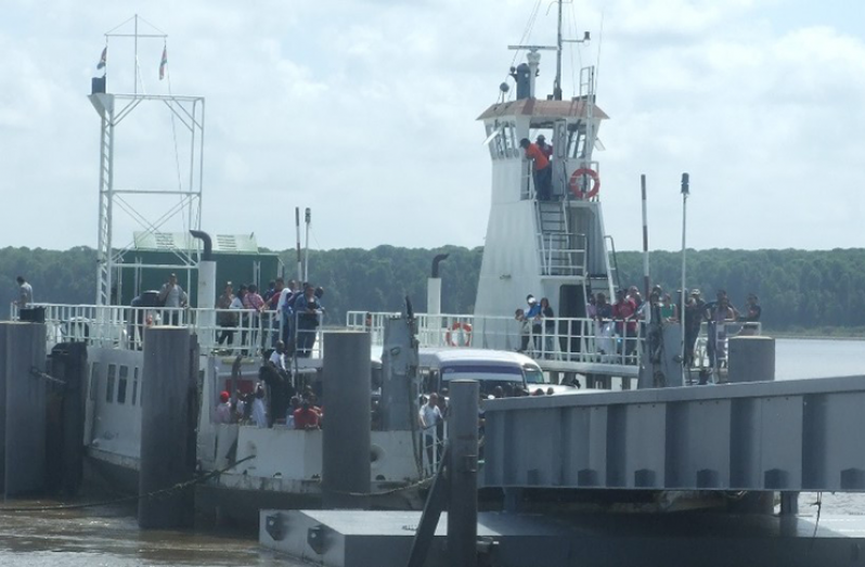 The Canawaima ferry remains grounded in Suriname