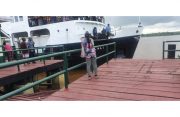 The MV Malali during its Fort Island stop last weekend (DPI photo)