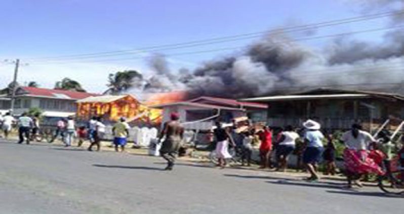 Aftermath of the fire