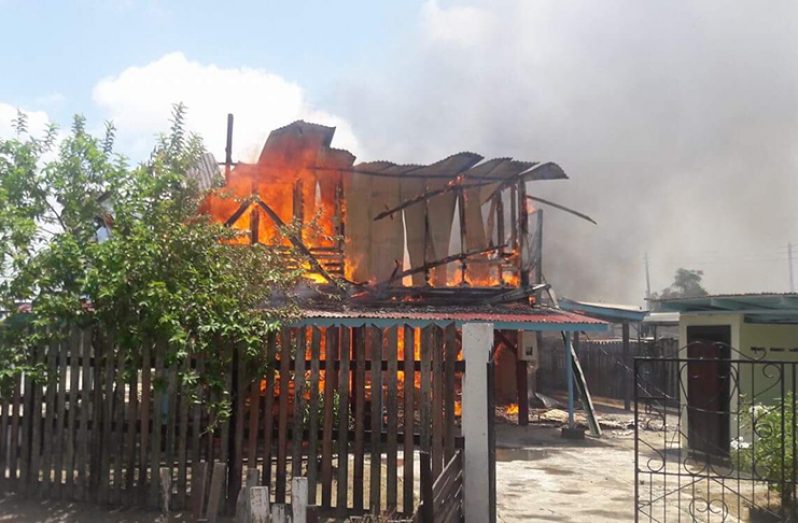 The house after the fire
