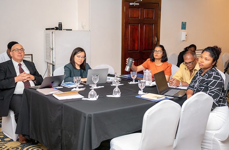 Stakeholders were on Tuesday engaged by experts from the FAO and SWM as Guyana seeks to make amendments to its Fisheries Act and develop a new aquaculture framework (Delano Williams photo)