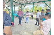 Regional Chairman Devin Mohan engaging fisherfolk at Hampton Court in Region Two