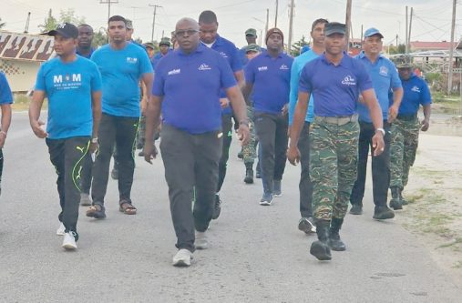 In celebrating Region Two’s Men On Mission (MOM) third anniversary, its members held a fitness walk on Saturday