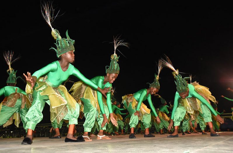 Children performing at last year’s Independence ceremony