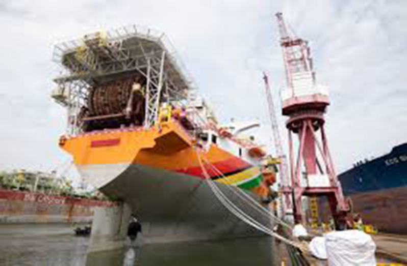 The Liza Destiny, Guyana’s first oil production vessel